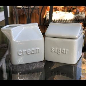 Cream and Sugar Set-Porcelain, Made in China